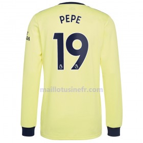 Maillot de Foot Arsenal Nicolas Pepe 19 Extérieur 2021-22 Manches Longues